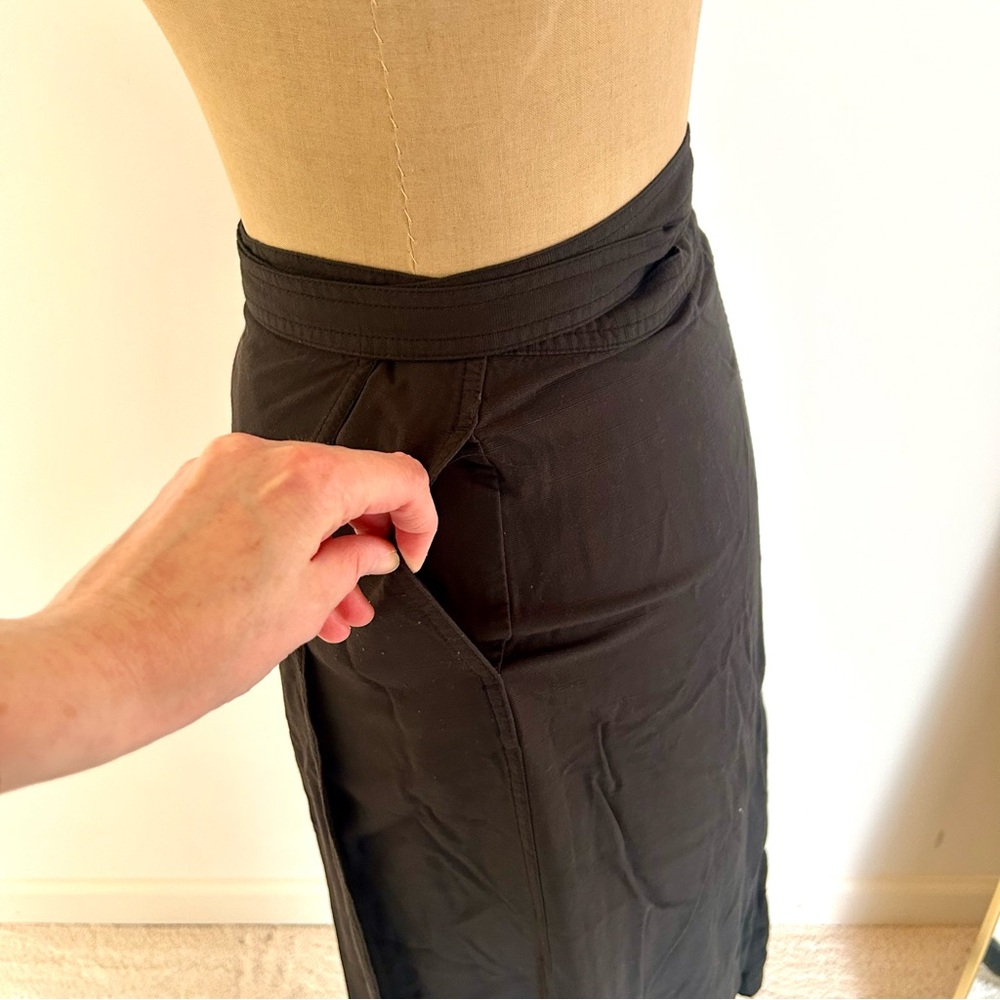 GAP Women’s Black Wrap Midi Skirt - Picture 8 of 11